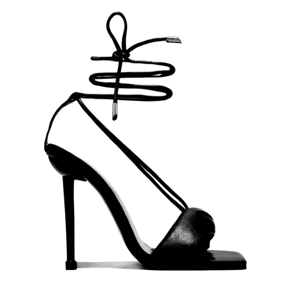 So Me Women's 8.5 Kountess Black Lace Up Heel New in Box